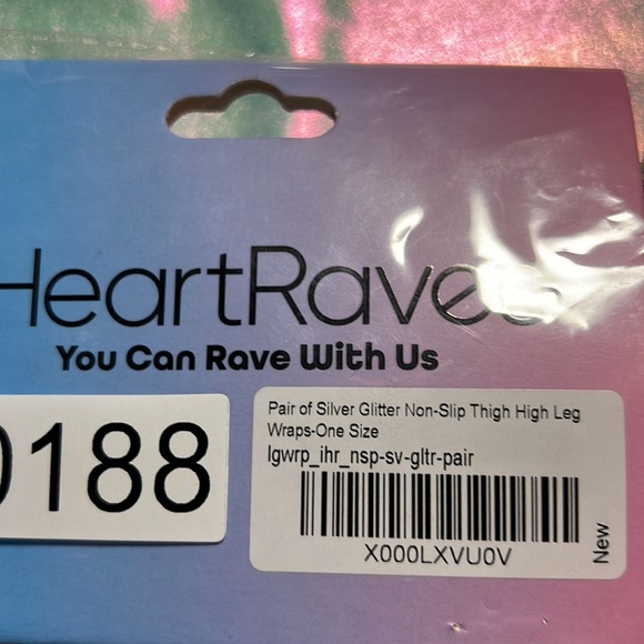 NWT Silver Shimmering Leg Wraps - Picture 7 of 8